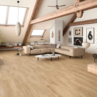 Tre Gulvflis <strong>Kirova</strong>  Beige Roble Matt 30x150 cm